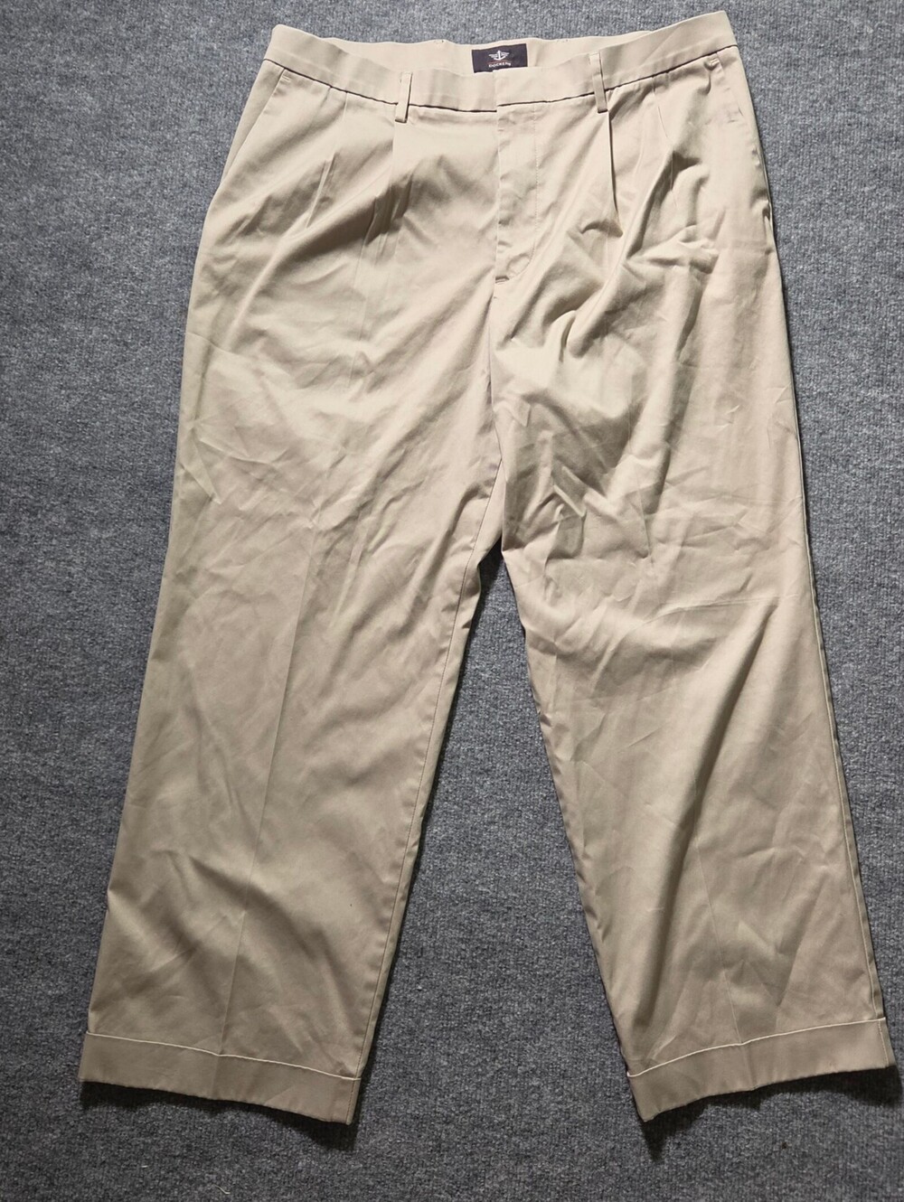 Dockers Classic Fit Khaki Pants 36x29 Beige Cotton Blend